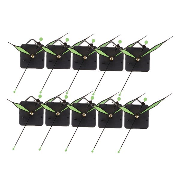 

10 set movement with pointer for quartz wall clock repair replacement green