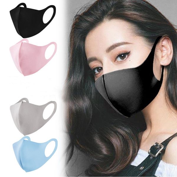 

in stockfashion cotton face pm2.5 masks with breathing designer washable reusable cloth masks protection anti dust protective masks fy9043, Black