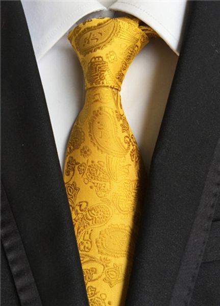 

scst brand new corbatas paisley print 8cm slim gravata mens necktie wedding neckties silk ties for men tie gold cravate a008, Black;gray