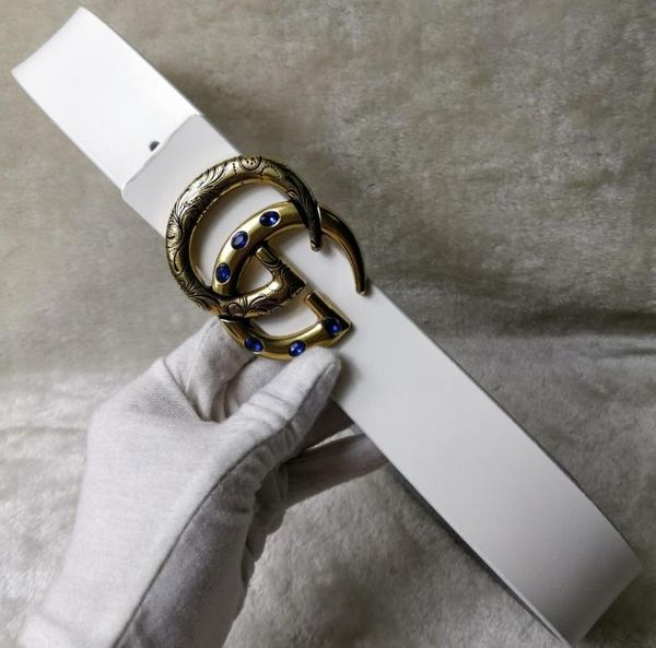 

2020 the latest quality men&#39s and women&#39s belt snake belt letter leisure smooth and pin buckle belt of charge, Blue;gray