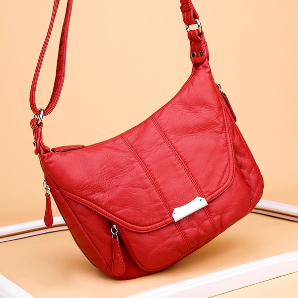 

2020 новых женщины кожаных сумок мягкой большая емкости повседневной сумка высокого качество женского кожаный мешок плечо женский sac a глав