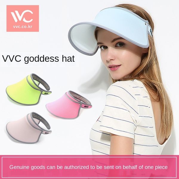 

korean vvc sunscreen women's children's sun protection goddess hat sun hat, Blue;gray