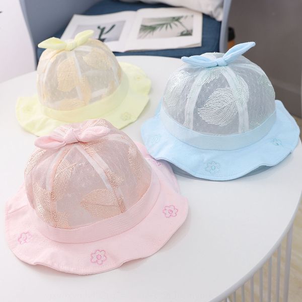 

бида детской маленького цветка лезвие ребенок дышащая сетки все-сопрягать рыбак ведро ведра шляпы нового ребенок шляпы солнца, Yellow