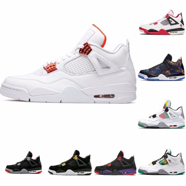 

cool grey 4 pure money metallic pack men basketball shoes 4s pine green court purple university orange red sneaker j#07-116