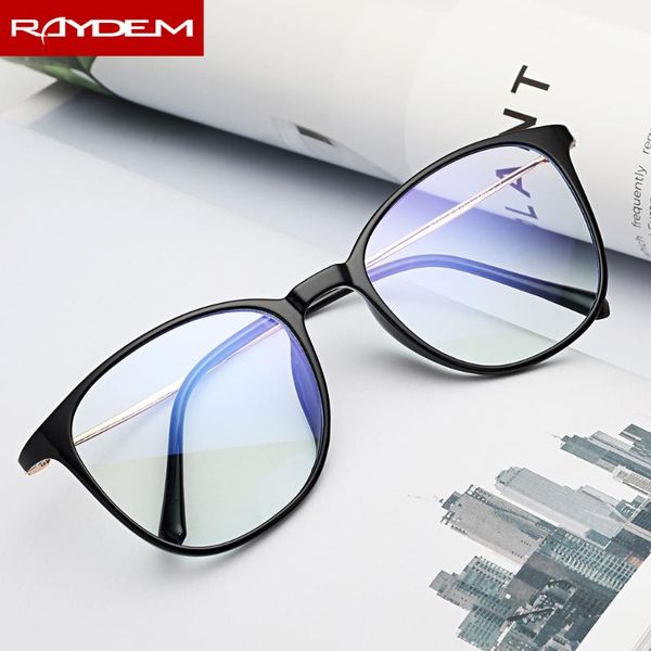 

2020 new oval finished anti-blue-ray myopia glasses black frame tr optical glasses male female shortsighted eyeglasses, White;black