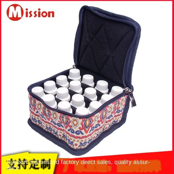 

dorry 16-grid dori 16 lattice bag storage 10ml 15ml convenient essential oil portable essential oil storage bag, White