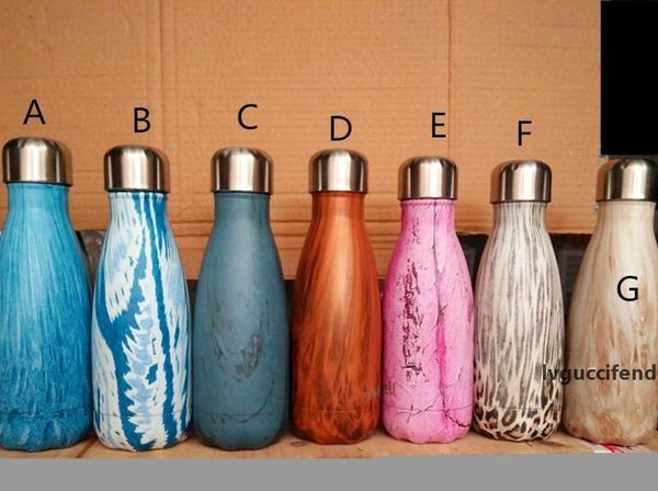 

9oz vacuum insulation 260ml cup bottle double walled vacuum leak proof bowling shape travel mugs school kids bottle