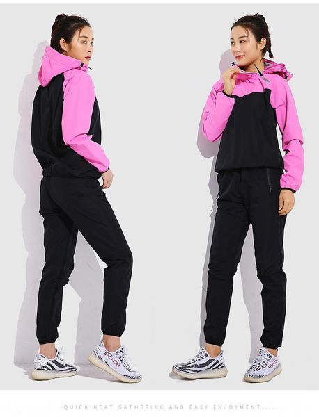 

rvxgy new and women's yoga suit sports suit sportswear sportswear women's yoga clothes set fitness running sports sweat sweat larg, Black