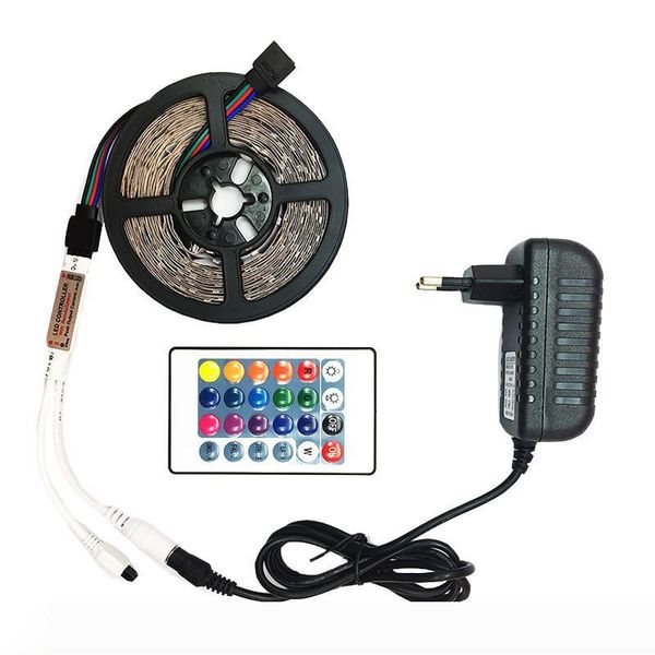 

smd 2835 5m non-waterproof rgb led strip light dc12v 60leds m flexible lighting ribbon tape white warm white blue led strips