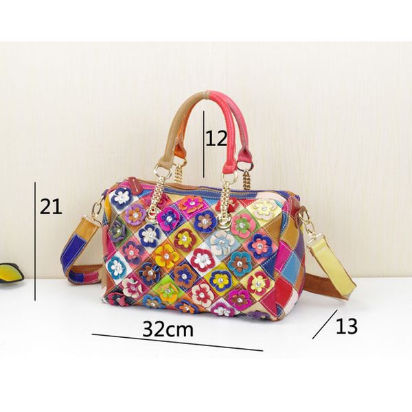 

luxury handbags women bags designers 2020 women genuine leather shoulder bag handbag ladies fashion 3d flowers tote hand bags
