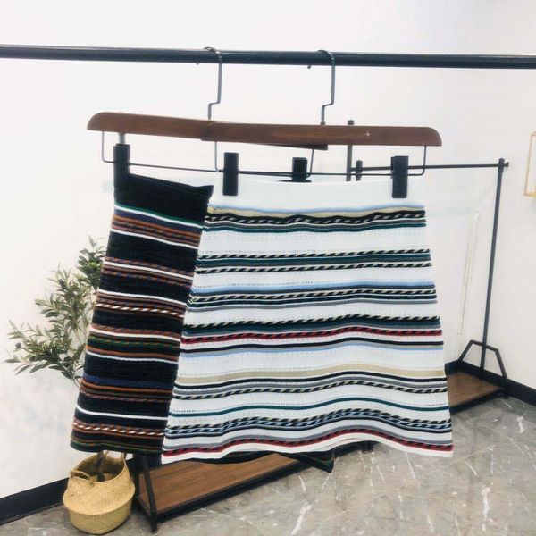 

over 1bq923 striped striped skirt overskirt 1bq923, Black