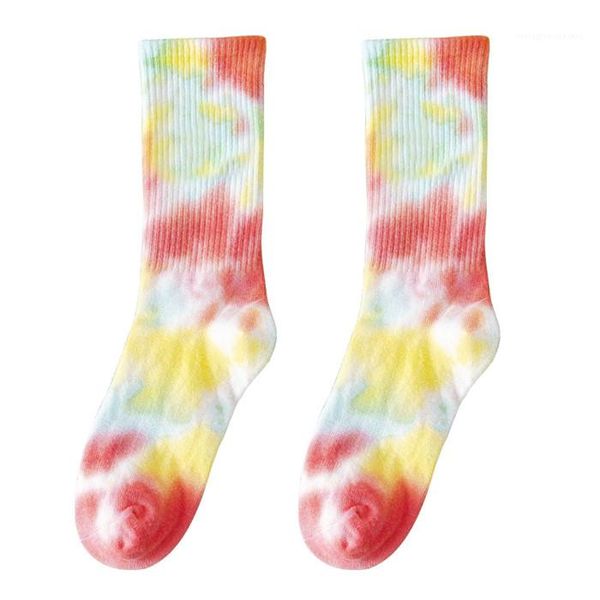 

sport socks men basketball skateborad socks couple hosiery breathable for men women women tie-dye socks spring casual fashion, Black;white
