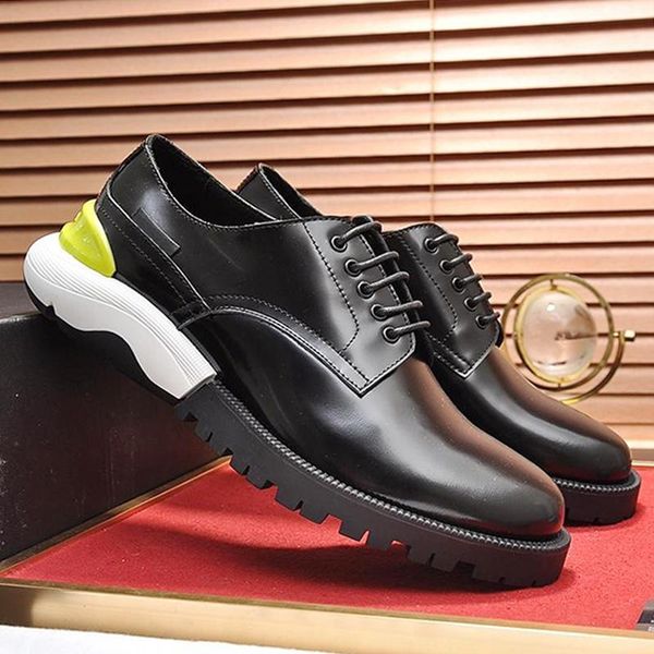 

drop ship derby shoes comfortable men 's shoes plus size vintage leather dress autumn and winter luxury formal party office wedding sh, Black