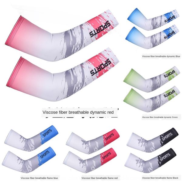 

summer sun protection protective sleeve sleeve arm guard arm ice cool uv protection ice silk women's gloves thin men's gloves, Black