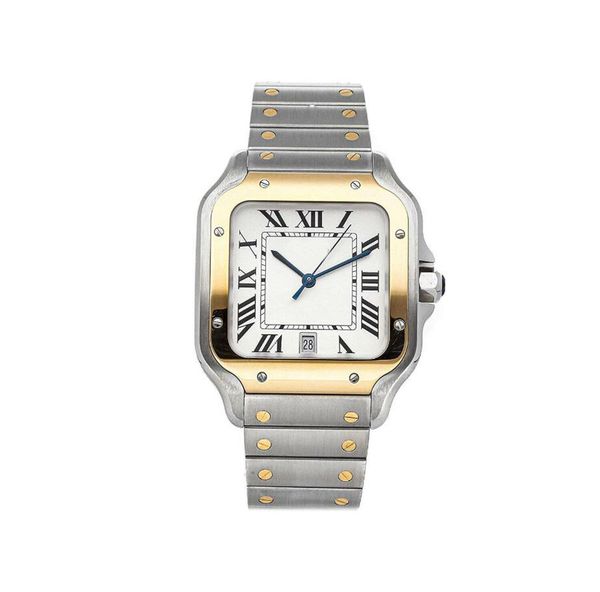 

wholesale steel silver dial automatic mens watch 40mm, Slivery;brown