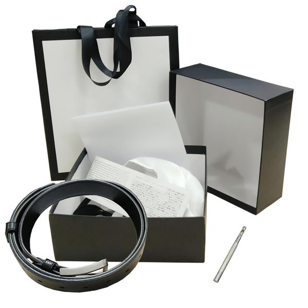 

belts womens mens belt black genuine leather gold smooth buckle with white box white dust bag white gift bag black card 78 456, Black;brown