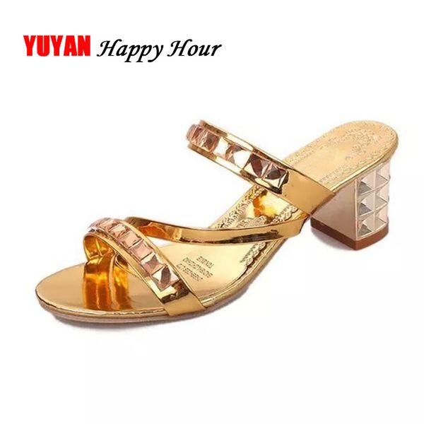 

high heels sandals women summer shoes 2020 women sandals summer shoes woman square heel 5cm a575, Black