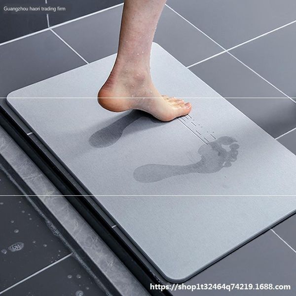

water-absorbing diatomite mud diatomite non-slip quick diatom bathroom water-absorbing bathroom dry non-slip mat door foot mat