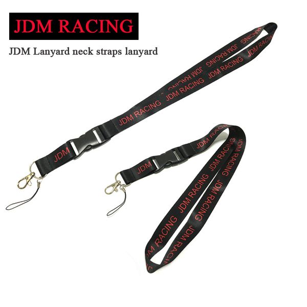 

jdm lanyard neck straps lanyard for jdm fans key phone w/ ill fresh as fck domo shocker nos keychain key ring hanging strap, Silver