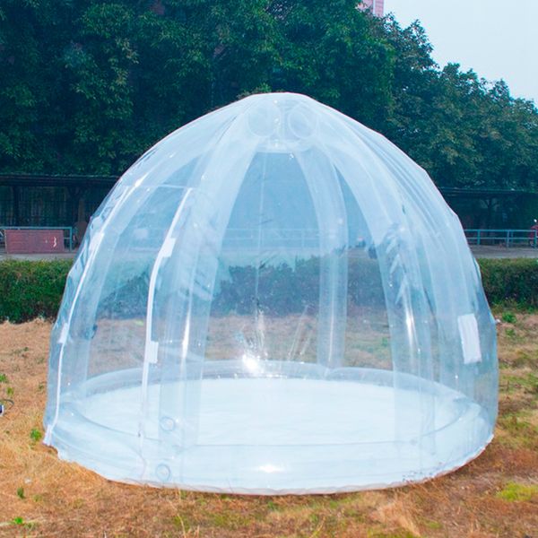 

3m diameter inflatable bubble dome tent airtight transparency tubular dome marquee for outdoor party or show