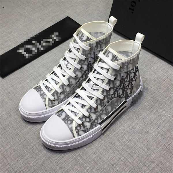 

new casual shoes men high-quality oblique homme x kÃ ws by kÃ¬m jones b23 b24 men women fashion casual shoes high sneakers, Black