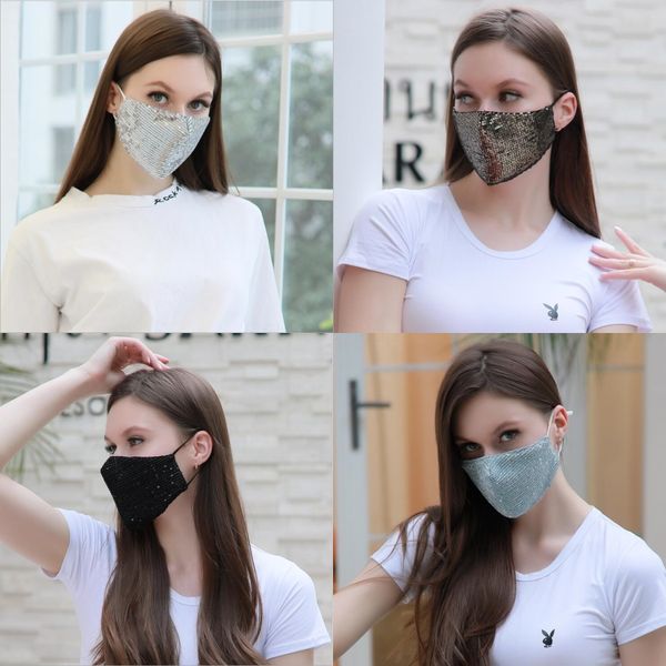 

30*13cm 1pcs bag black face er anti dust pm2.5 mouth masks breathable washable household protective mask boom2020 party masks#772