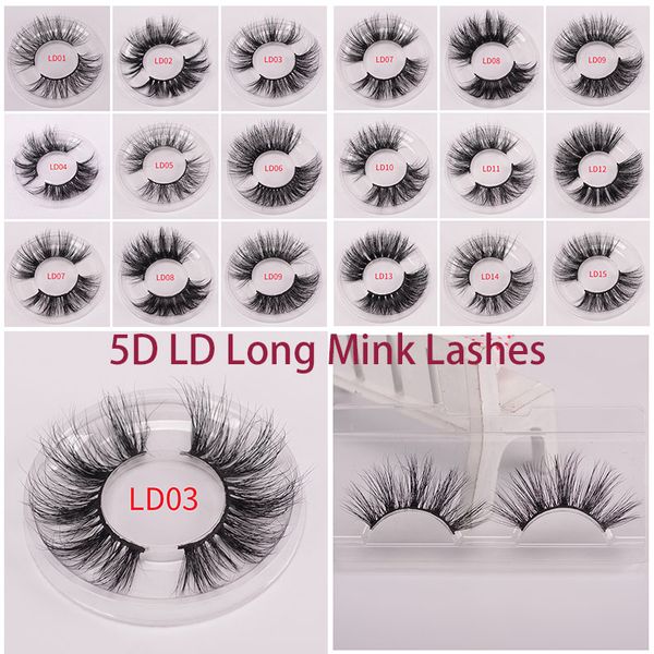 

25mm lashes 3d soft 100% mink hair false eyelashes long wispies multilayers fluffy eye lashes extensions handmade makeup reusable 5d lash