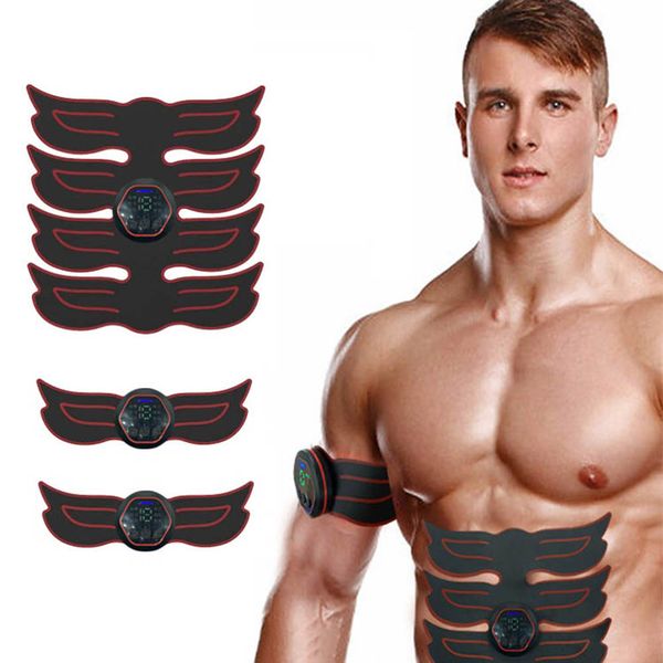 

muscle stimulator ems abs trainer home gym electrostimulation abdominal muscle toner fitness training gear with lcd display