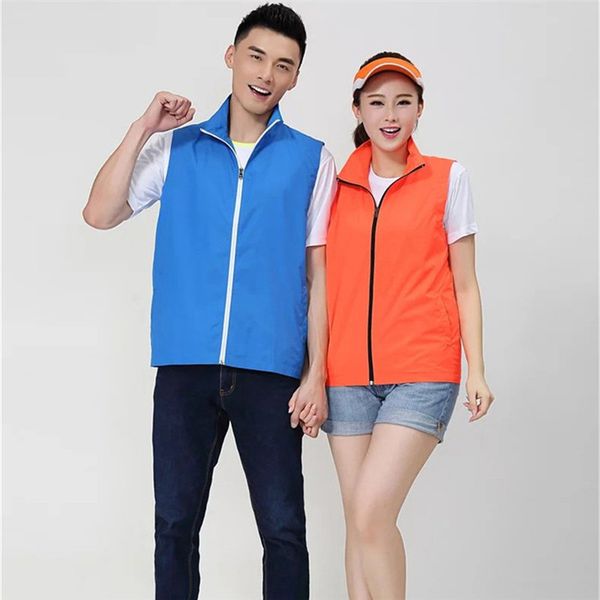 

adsmoney men/women mesh vest windbreak double pockets vest colete femme\femininos verano thin mesh waistcoat gilet, Black;blue