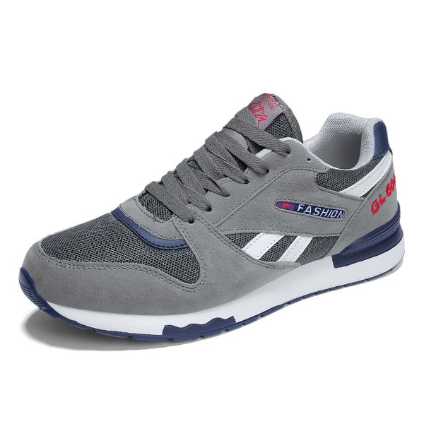 

brand new trend big size running shoes men sneakers breathable air mesh shoes outdoor male walking black gray sports