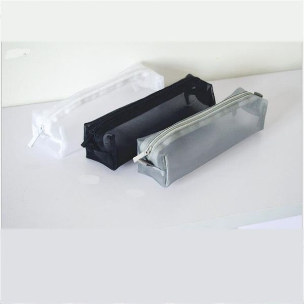

1pcs women men neceser cosmetic bag transparent travel fashion mini black toiletry makeup organizer bags case pouch pencil bag