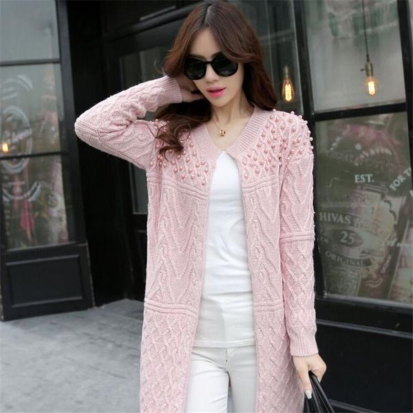 

2020 new arrive spring long length lady's cardigans casual rayon black knitted sweater women summer loose, White