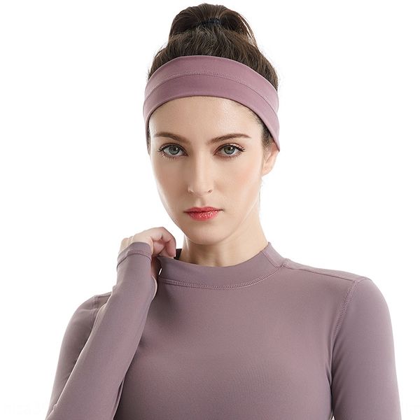 

dqtjy high elastic sports female solid color four-pin headscarf hair band six-line classic yoga headscarf professional outdoor fitness hair
