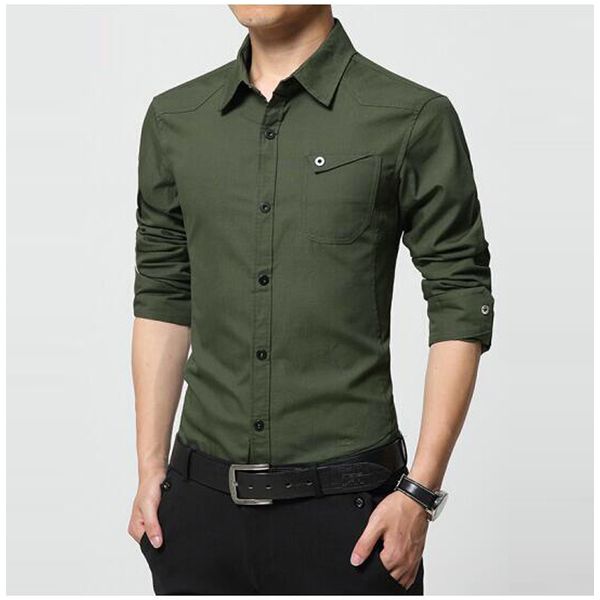 

isurvivor 2020 spring and autumn men's slim business shirt casual youth popular large size men's clothing, White;black