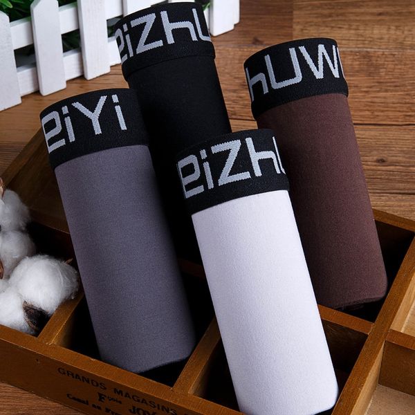 

3.4.5 трусы и кальсоны и штучной упаковке мужское белье боксер боксер шорты мужские сексуальный сплошной цвет шорты trendy, Black;white