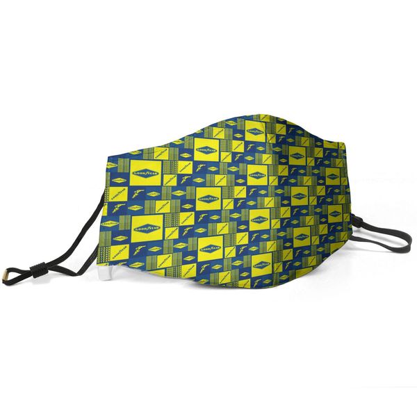 

women men face mask dust mask muffle -b-goodyear blue printed with adjustable ear hookbud light blue, Silver