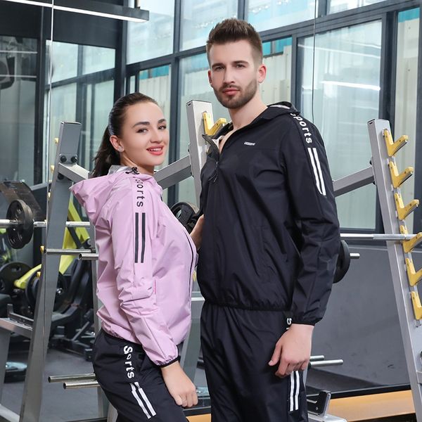 

rdsdi violence sweat men's suit sports heating l gym jian fei warm sportswear sportswear yi running sweating drop body fat burning fat, White;black