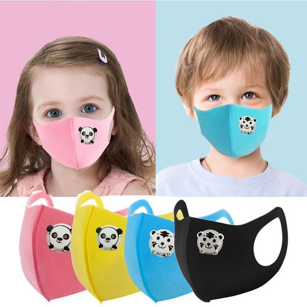 

children's design face masks with breathing valve boys and girls sponge sponge smog breathable dustproof student mask xd23488 dhseller