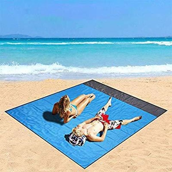 

beach waterproof meal meal picnic folding pocket picnic mat beach moisture-proof mat polyester 2*2.1m