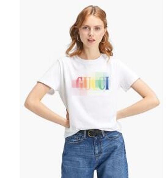 

luxury g ucci summer letter print t shirt men womens t shirt cotton tees short sleeve casual t-shirt t-shirts for designer t shirts, White
