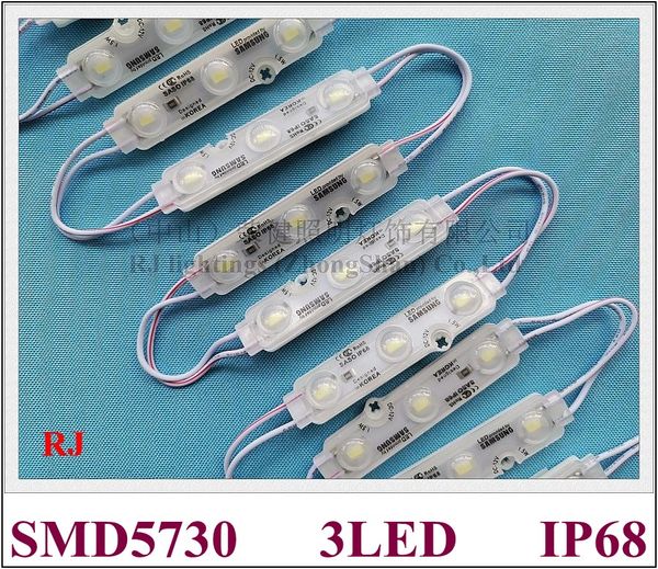 con lente sigillo ad ultrasuoni modulo LED impermeabile retroilluminazione a LED DC12V 1.2W SMD 5730 3 led IP68 CE ROHS