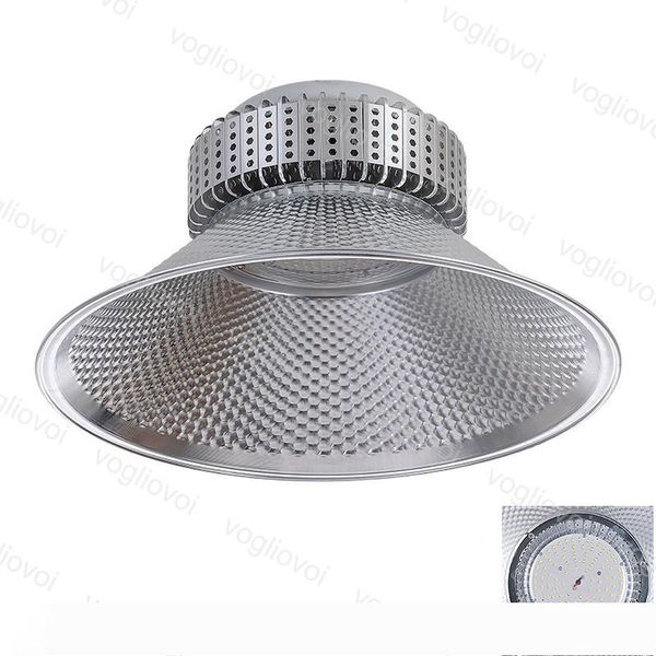 

led high bay lights 85~265v smd2835 100w 150w 200w indoor industrial lighting 120Â° cover aluminium radiator warehouse garage workshop dhl