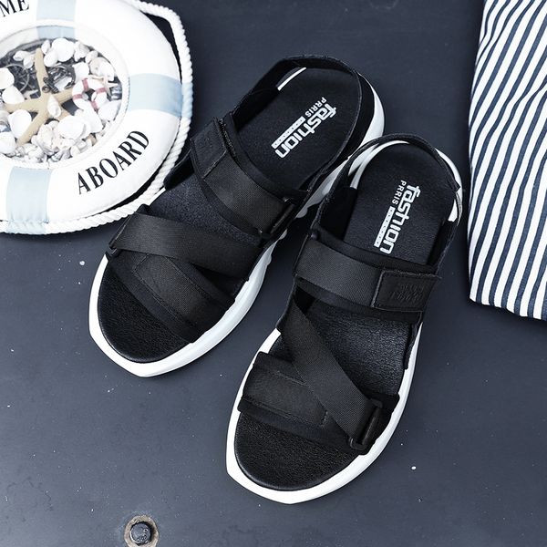 

hombre sandalle classic 2020 sandali da sandalet de transpirables slide verano gladiators erkek summer playa sport zandalias, Black