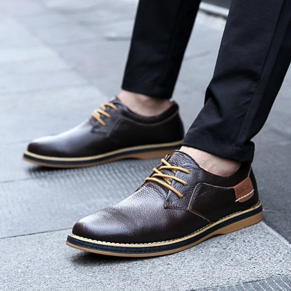 

men oxfords shoes british black blue shoes comfortable formal dress men lace-up bullock business calzado hombre -08