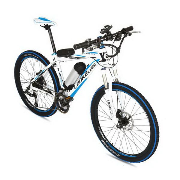 

tb310906/mountain electric bicycle 36 / 48v26 inch aluminium lithium electric bicycle 27 speed electric car, Silver;blue