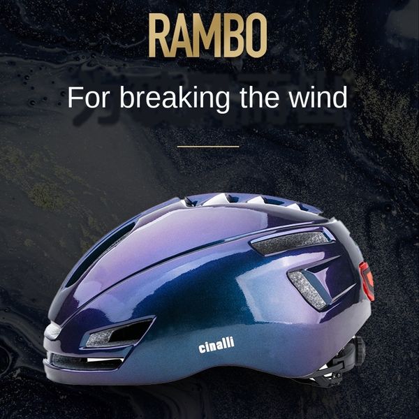 

cinalli kenaly cycling bicycle helmet men's and women's mountain road bicycle ubs charging warning tail light safety helmet