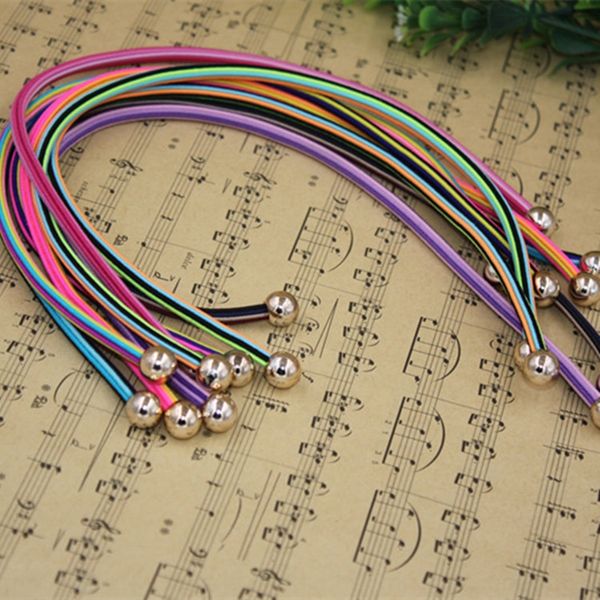 

high elastic hand cut head whole bundle of children's affordable lengthened hair rope hair rope, Slivery;white