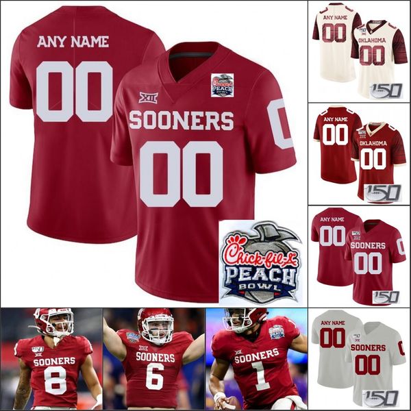 

Custom Oklahoma Sooners Football stitched Jersey any name number eremiah Hall Kenneth Murray Pat Fields Nik Bonitto Ronnie Perkins