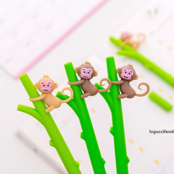 

0.5mm cute monkey climbing tree black ink gel pen office school supplies school office supply gift stationery