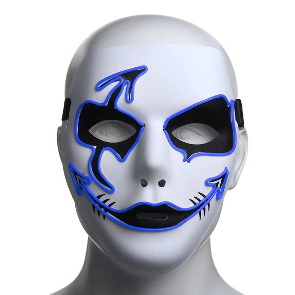 

halloween mask led luminous flashing party masks light up dance halloween cosplay
